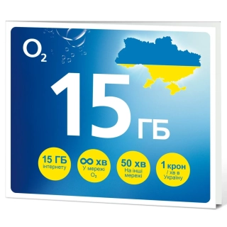O2 SIM karta 15GB